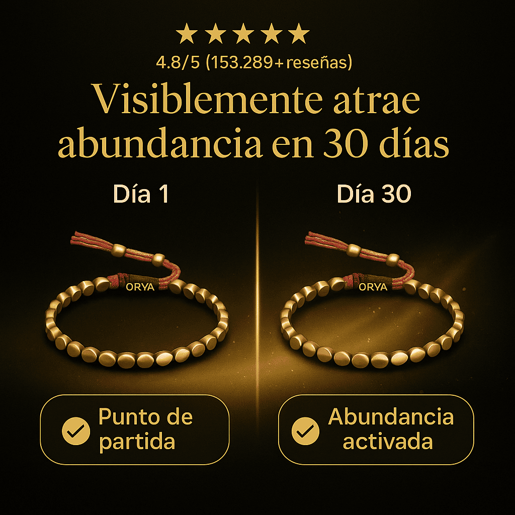 Pulsera Orya™ Abundancia y Prosperidad!